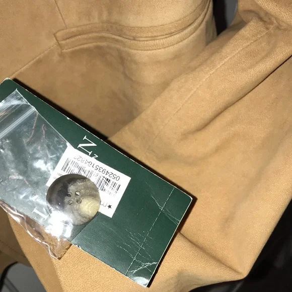 Lauren Ralph Lauren Notch Lapel Suede Hunter Tan Blazer Jacket $798 - Picture 5 of 12